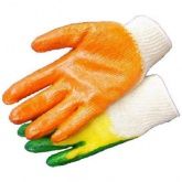 Перчатки х/б с двойным латексным покрытием